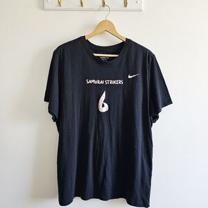 The Nike Tee Dri Fit Samurai Strikers Vanessa 6 Stort Sleeve Black T-shirt XXL